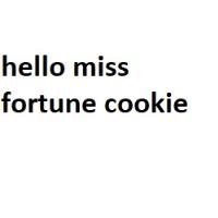 HelloMissFortuneCookie image 1